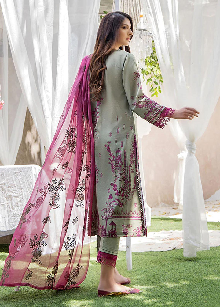 Koel By Humdum Embroidered Lawn Suits Unstitched 3 Piece HD23KL D-10 - Summer Collection