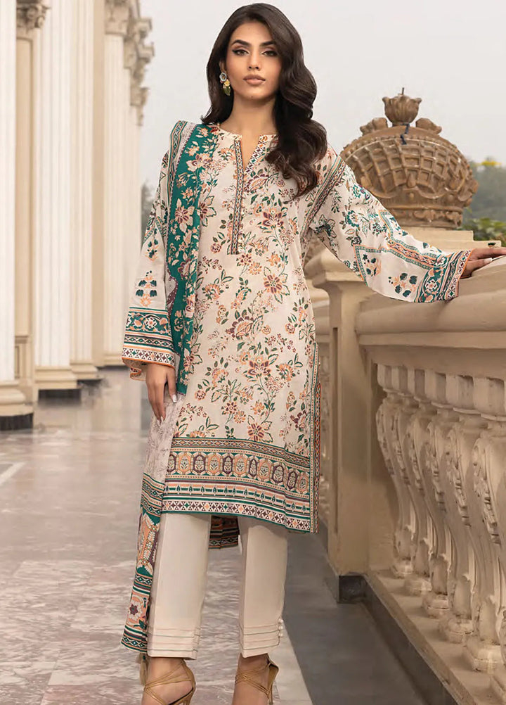 Komal by Lakhany Printed Lawn Suit Unstitched 3 Piece LSM25K LG-AR-0115 - Summer Collection