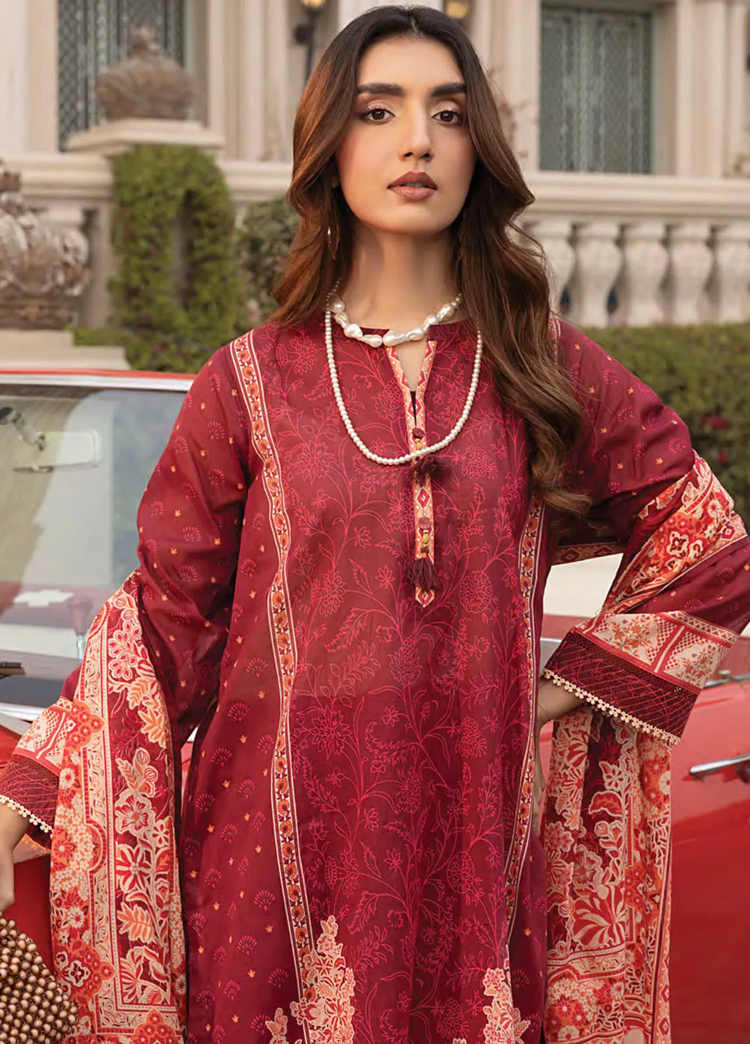 Komal by Lakhany Printed Lawn Suit Unstitched 3 Piece LSM25K LG-AR-0116 - Summer Collection