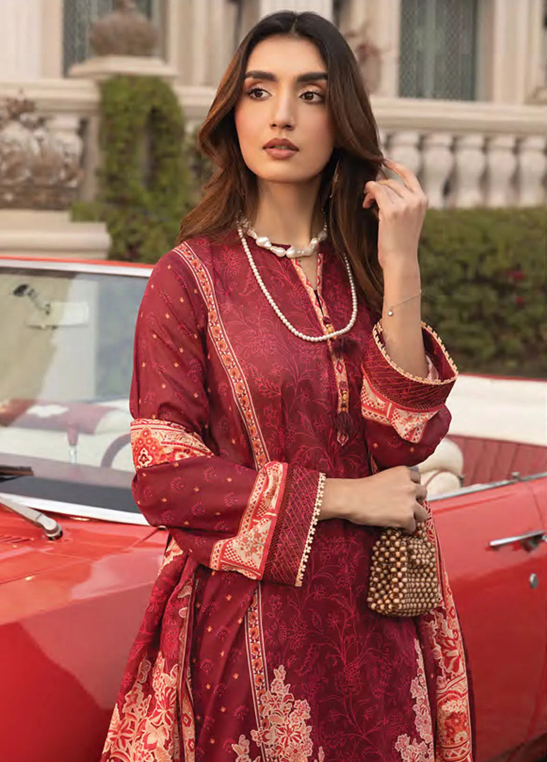 Komal by Lakhany Printed Lawn Suit Unstitched 3 Piece LSM25K LG-AR-0116 - Summer Collection