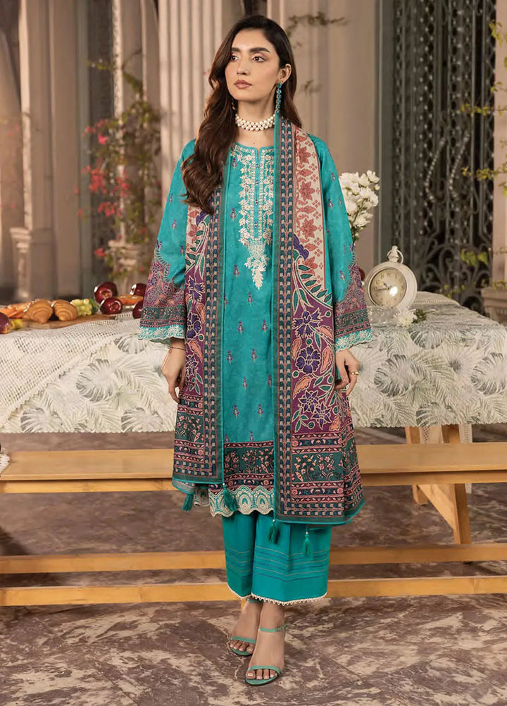 Komal by Lakhany Printed Lawn Suit Unstitched 3 Piece LSM25K LG-AR-0131 - Summer Collection