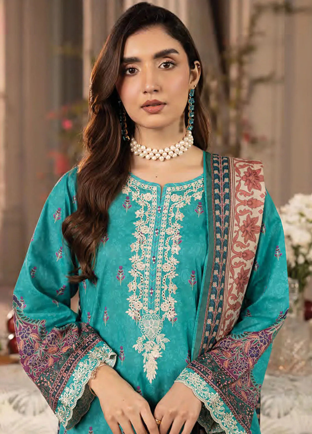 Komal by Lakhany Printed Lawn Suit Unstitched 3 Piece LSM25K LG-AR-0131 - Summer Collection