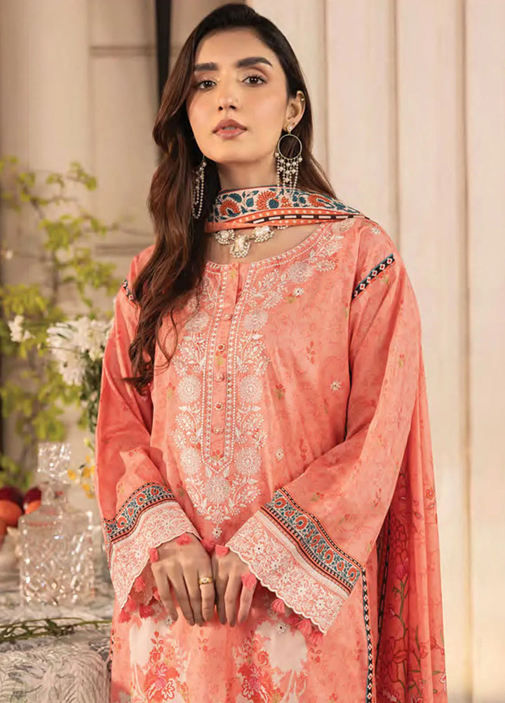Komal by Lakhany Printed Lawn Suit Unstitched 3 Piece LSM25K LG-AR-132 - Summer Collection