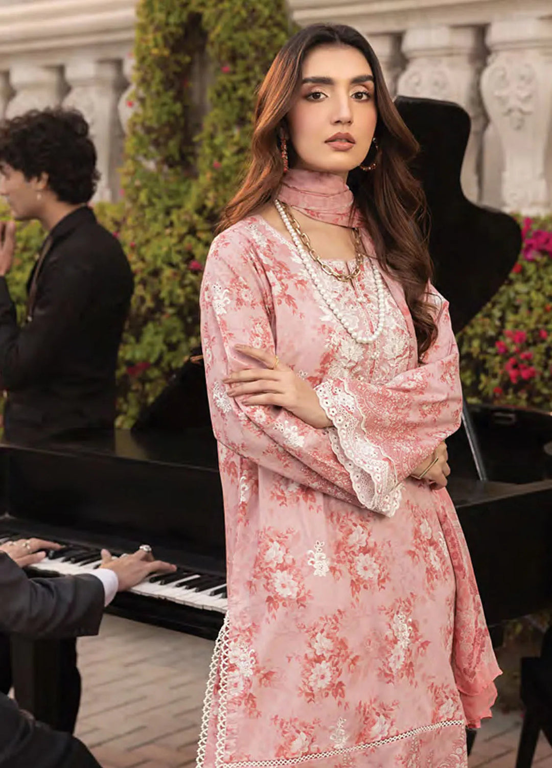 Komal by Lakhany Printed Lawn Suit Unstitched 3 Piece LSM25K LG-MM-0252 - Summer Collection