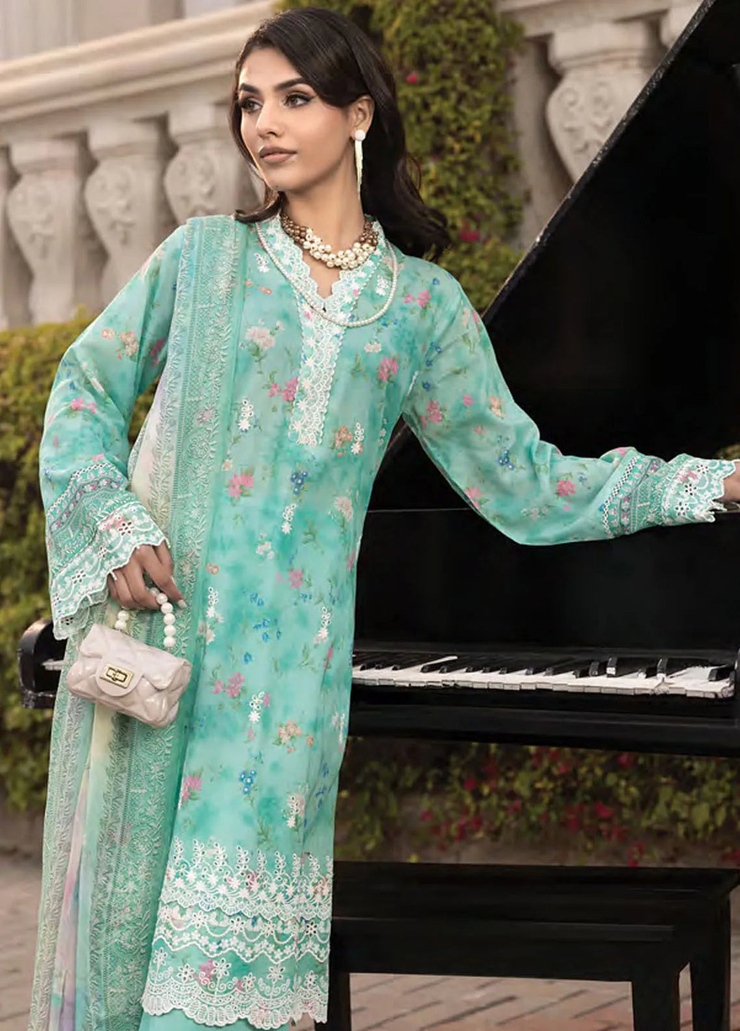 Komal by Lakhany Printed Lawn Suit Unstitched 3 Piece LSM25K LG-MM-0253 - Summer Collection