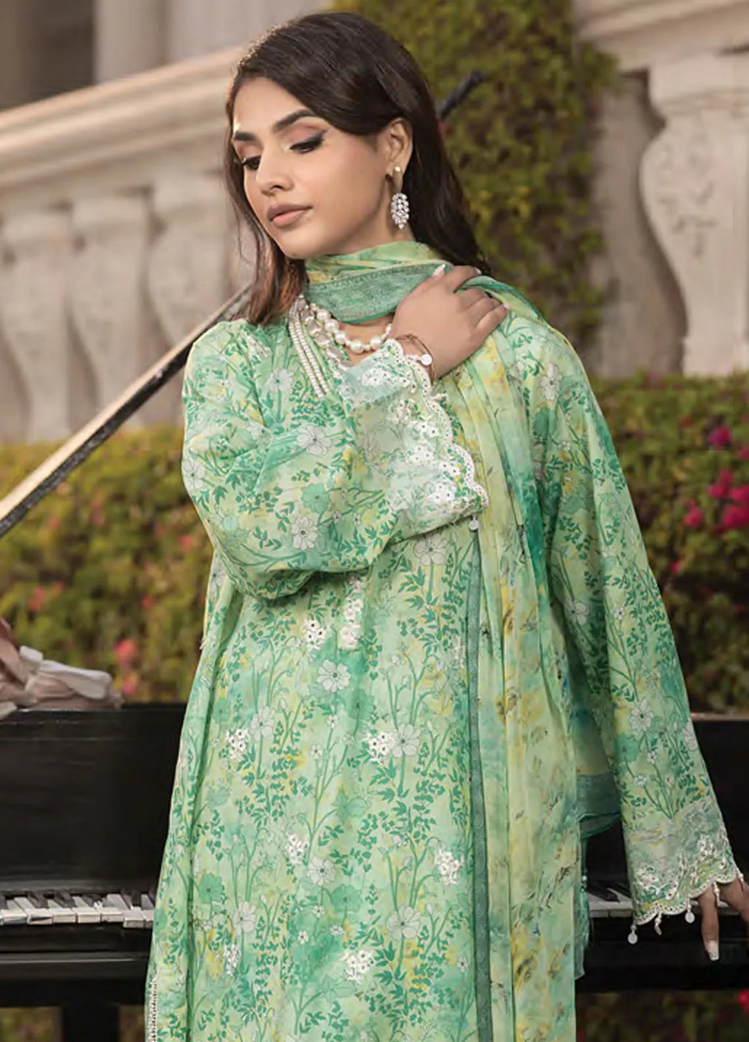 Komal by Lakhany Printed Lawn Suit Unstitched 3 Piece LSM25K LG-MM-0255 - Summer Collection
