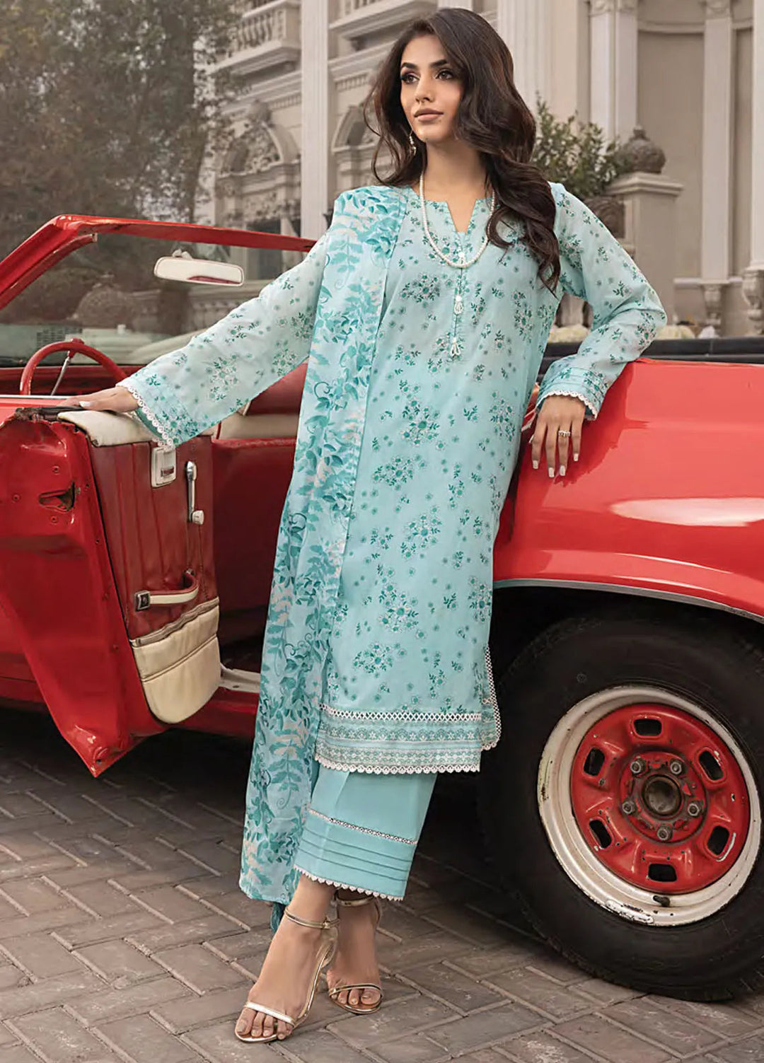 Komal by Lakhany Printed Lawn Suit Unstitched 3 Piece LSM25K LG-MM-0263 - Summer Collection