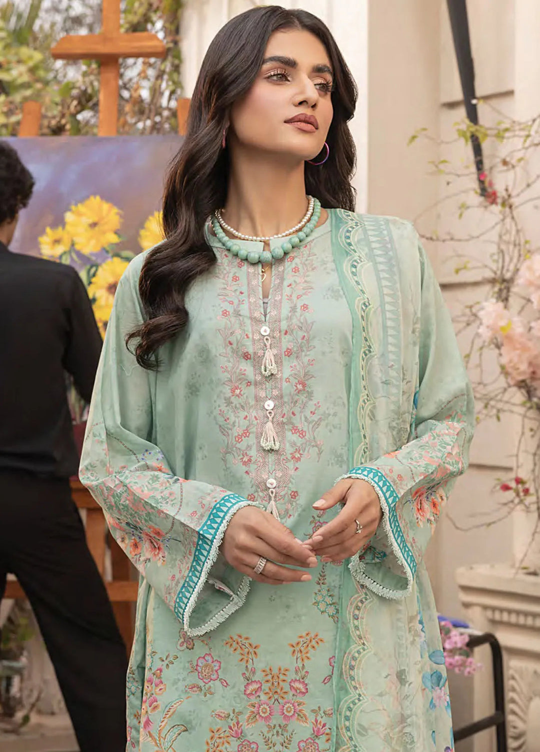 Komal by Lakhany Printed Lawn Suit Unstitched 3 Piece LSM25K LG-MM-0300 - Summer Collection