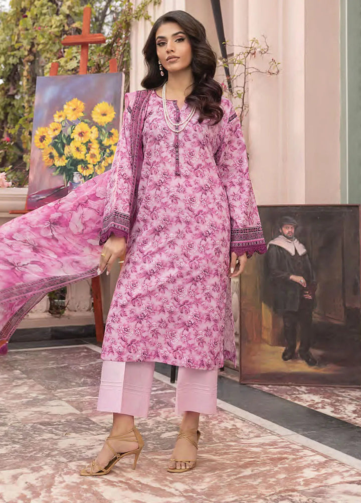 Komal by Lakhany Printed Lawn Suit Unstitched 3 Piece LSM25K LG-MM-0301 - Summer Collection