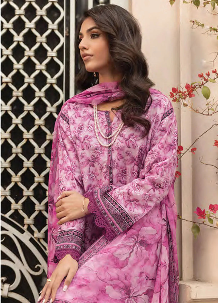 Komal by Lakhany Printed Lawn Suit Unstitched 3 Piece LSM25K LG-MM-0301 - Summer Collection