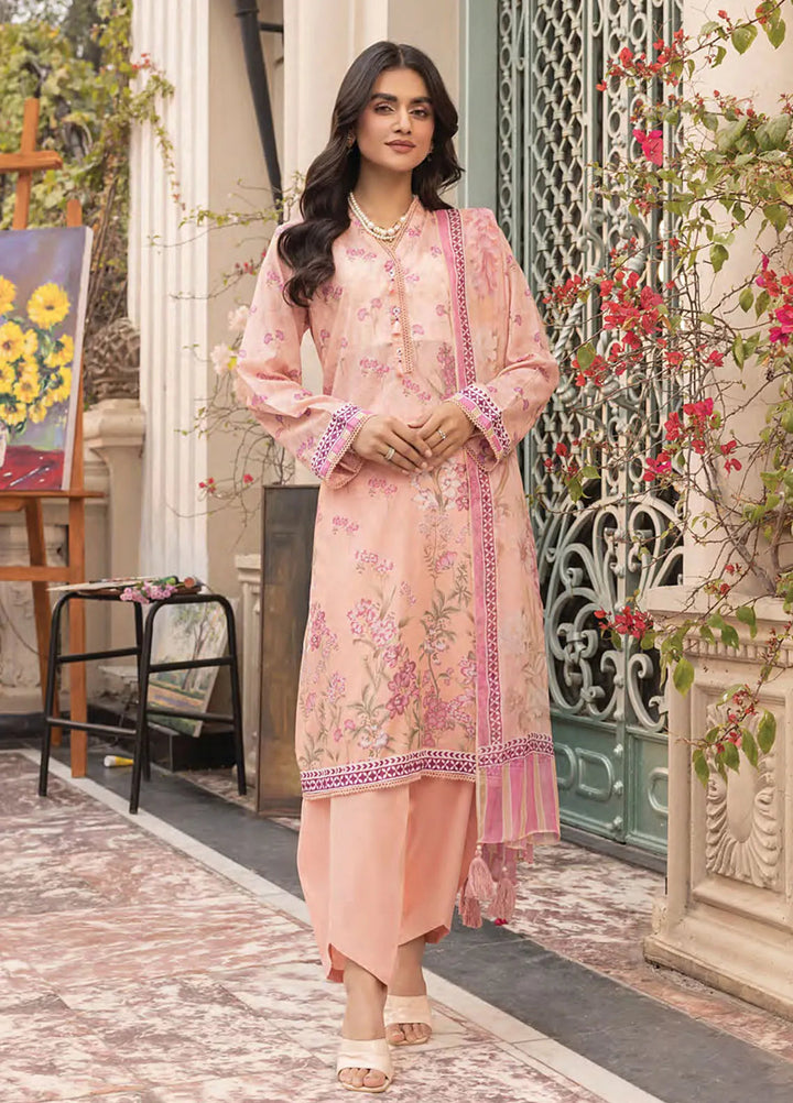 Komal by Lakhany Printed Lawn Suit Unstitched 3 Piece LSM25K LG-MM-0302 - Summer Collection