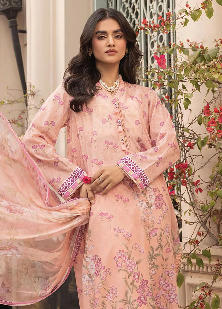 Komal by Lakhany Printed Lawn Suit Unstitched 3 Piece LSM25K LG-MM-0302 - Summer Collection