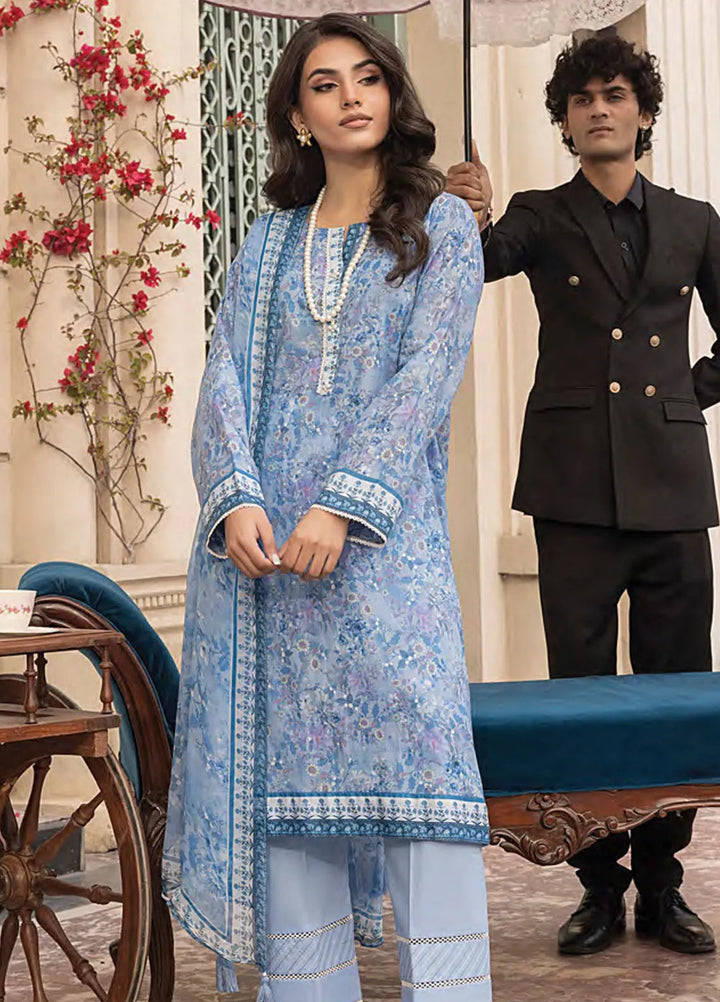 Komal by Lakhany Printed Lawn Suit Unstitched 3 Piece LSM25K LG-MM-0303 - Summer Collection