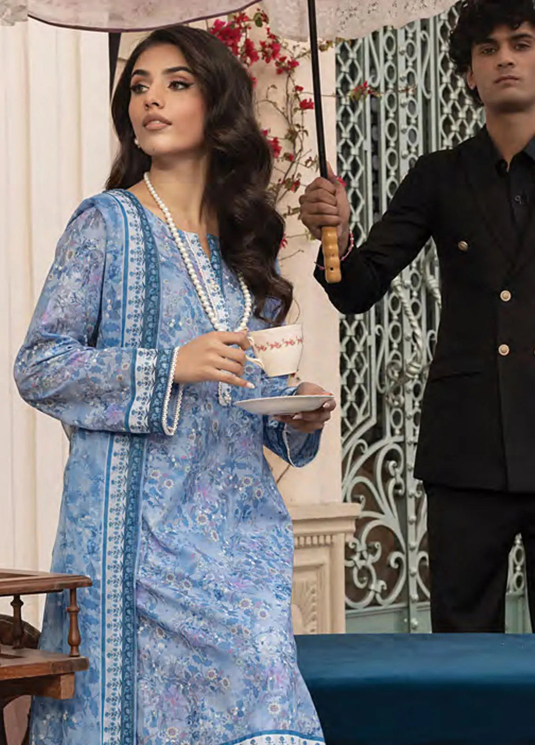 Komal by Lakhany Printed Lawn Suit Unstitched 3 Piece LSM25K LG-MM-0303 - Summer Collection