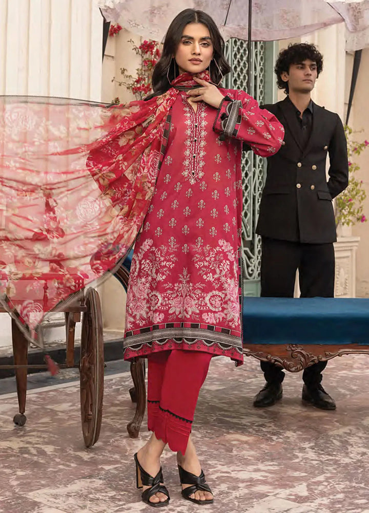 Komal by Lakhany Printed Lawn Suit Unstitched 3 Piece LSM25K LG-MM-0304 - Summer Collection