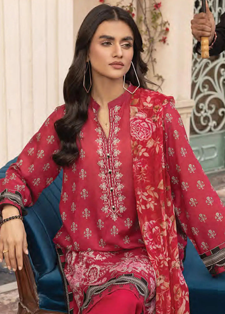 Komal by Lakhany Printed Lawn Suit Unstitched 3 Piece LSM25K LG-MM-0304 - Summer Collection