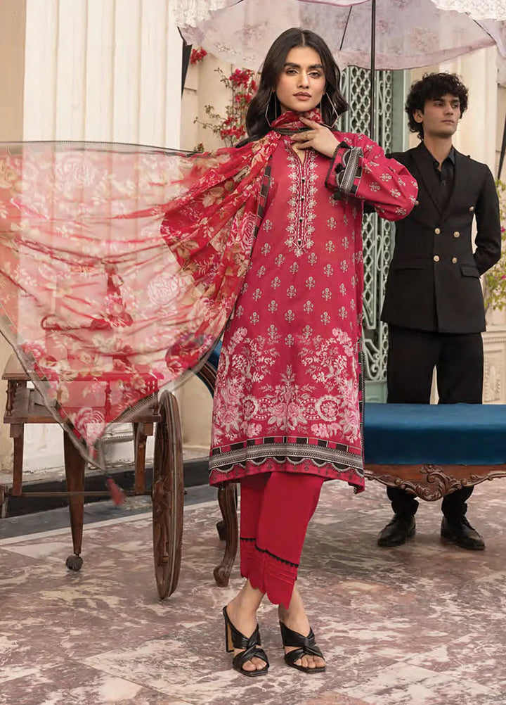 Komal by Lakhany Printed Lawn Suit Unstitched 3 Piece LSM25K LG-MM-0304 - Summer Collection