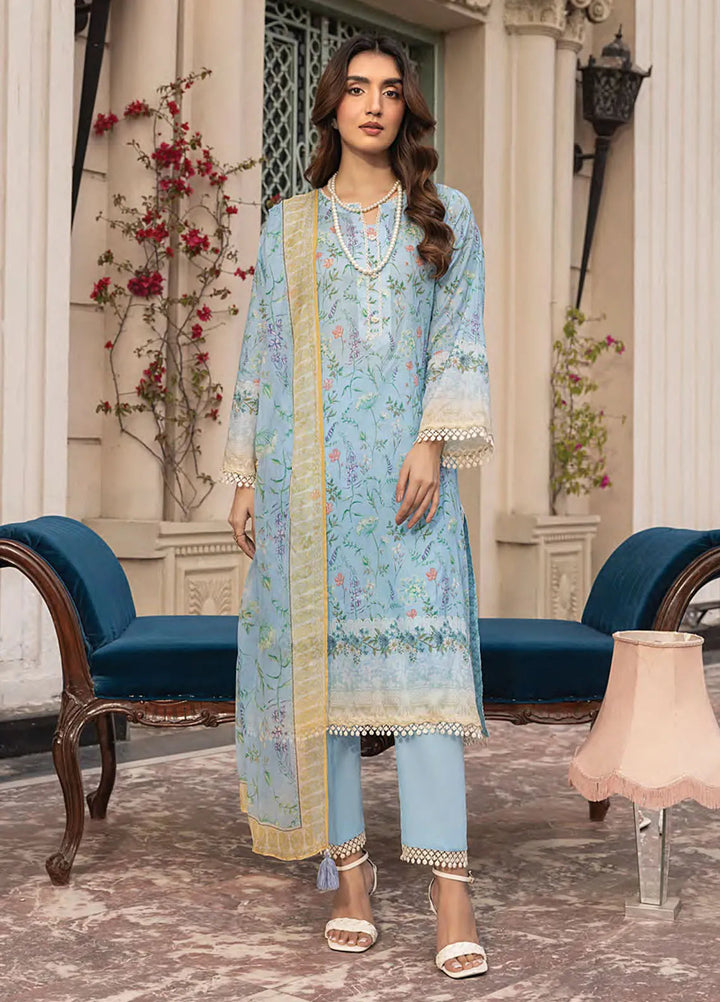 Komal by Lakhany Printed Lawn Suit Unstitched 3 Piece LSM25K LG-MM-0307 - Summer Collection