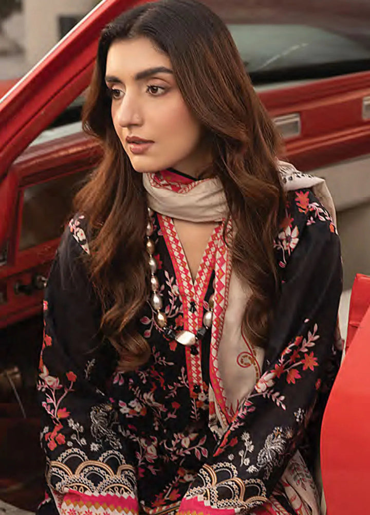 Komal by Lakhany Printed Lawn Suit Unstitched 3 Piece LSM25K LG-RL-0167 - Summer Collection