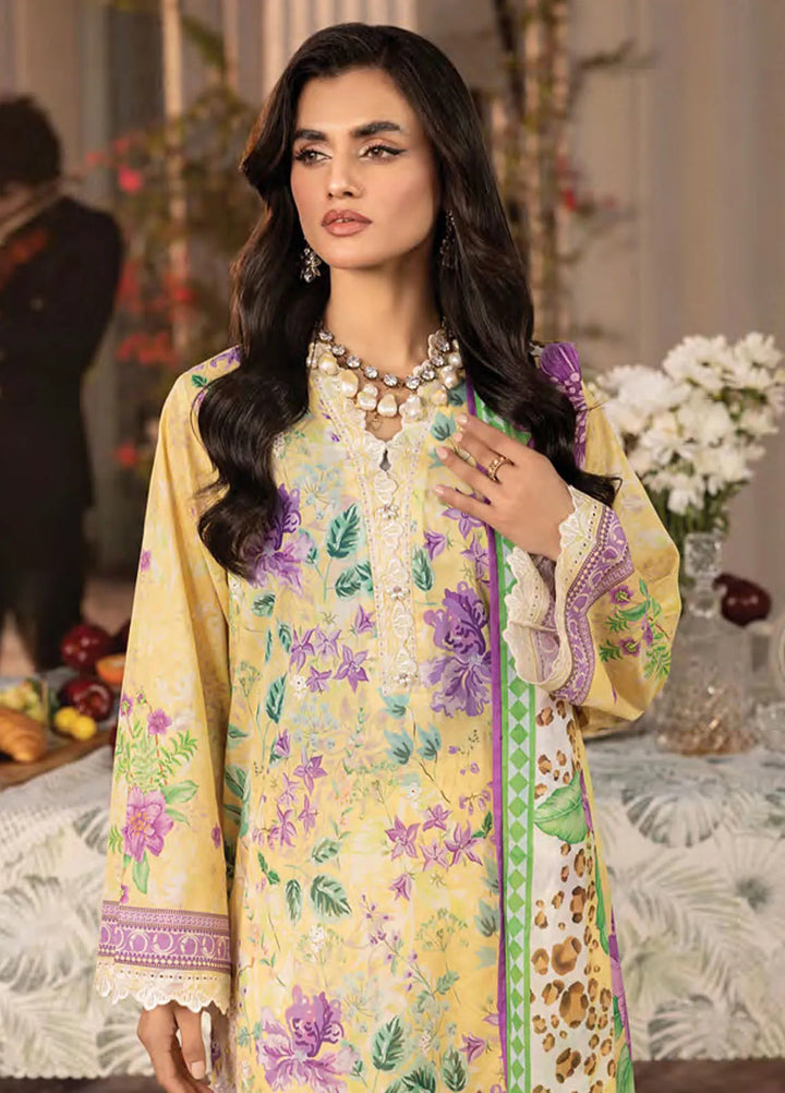 Komal by Lakhany Printed Lawn Suit Unstitched 3 Piece LSM25K LG-RL-0185 - Summer Collection