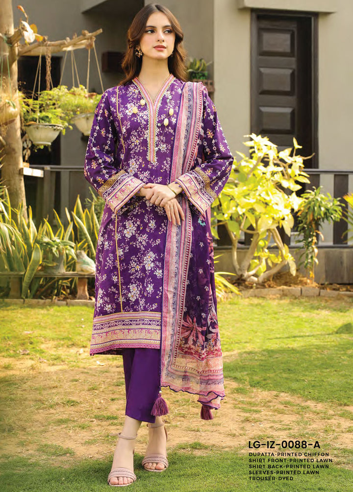 Komal Prints By Lakhany Printed Lawn Suits Unstitched 3 Piece LSM24KP LG-IZ-0088-A - Summer Collection