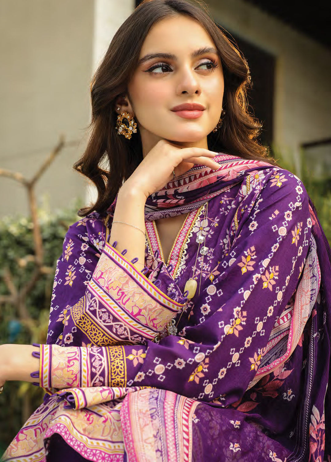 Komal Prints By Lakhany Printed Lawn Suits Unstitched 3 Piece LSM24KP LG-IZ-0088-A - Summer Collection