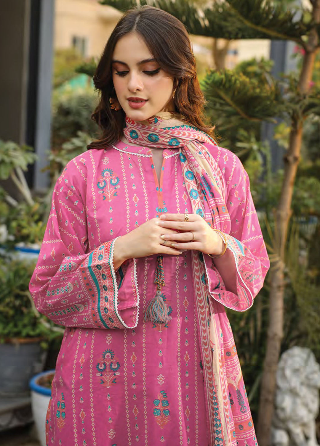 Komal Prints By Lakhany Printed Lawn Suits Unstitched 3 Piece LSM24KP LG-MM-0011-B - Summer Collection