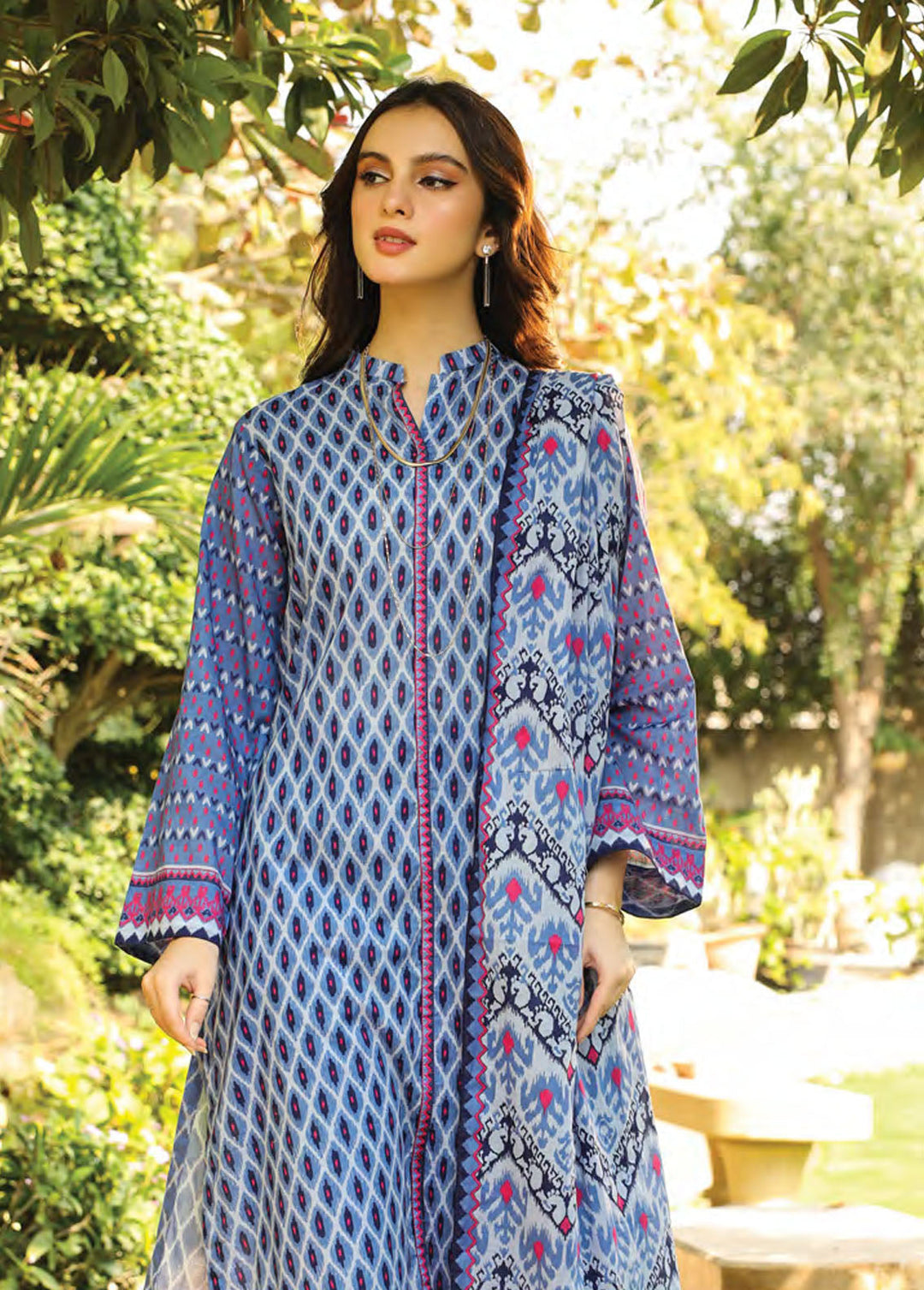 Komal Prints By Lakhany Printed Lawn Suits Unstitched 3 Piece LSM24KP LG-SR-0176-B - Summer Collection