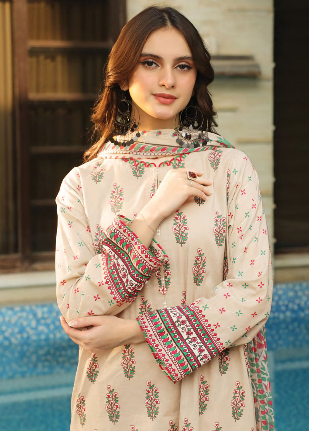 Komal Prints By Lakhany Printed Lawn Suits Unstitched 3 Piece LSM24KP LG-SR-0197-B - Summer Collection
