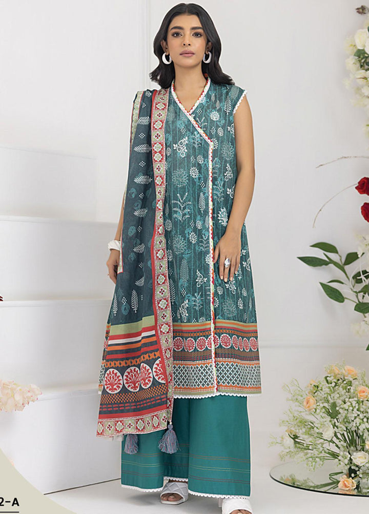 Komal Prints By Lakhany Printed Lawn Suits Unstitched 3 Piece LSM23KP-V2 LG-RM-0002-A - Summer Collection
