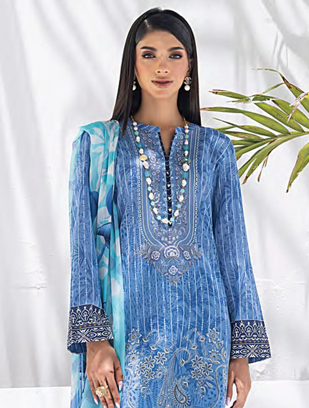 Komal Signature Prints By Lakhany Printed Lawn Suit Unstitched 3 Piece LSM24KS LG-MM-0101 - Summer Collection