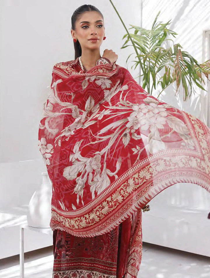 Komal Signature Prints By Lakhany Printed Lawn Suit Unstitched 3 Piece LSM24KS LG-MM-0106 - Summer Collection