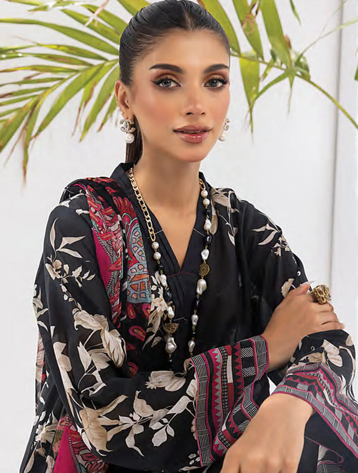 Komal Signature Prints By Lakhany Printed Lawn Suit Unstitched 3 Piece LSM24KS LG-MM-0107 - Summer Collection