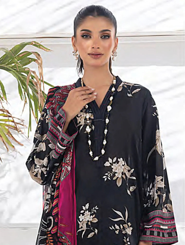 Komal Signature Prints By Lakhany Printed Lawn Suit Unstitched 3 Piece LSM24KS LG-MM-0107 - Summer Collection