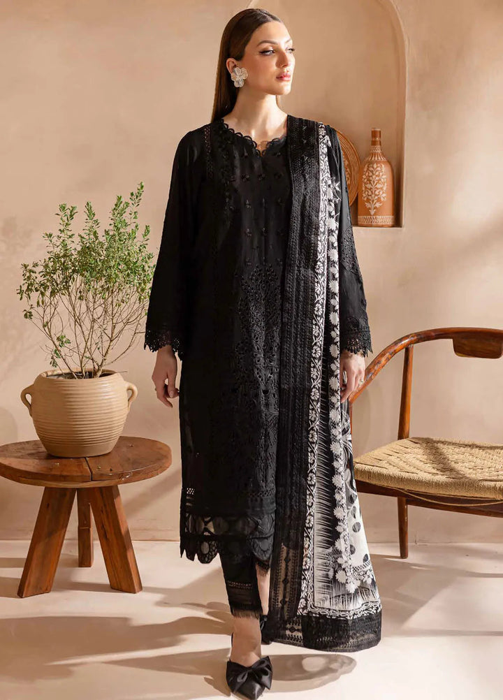 Koyal by Nureh Chikankari Lawn Suit Unstitched 3 Piece NU24K NE-96 - Summer Collection
