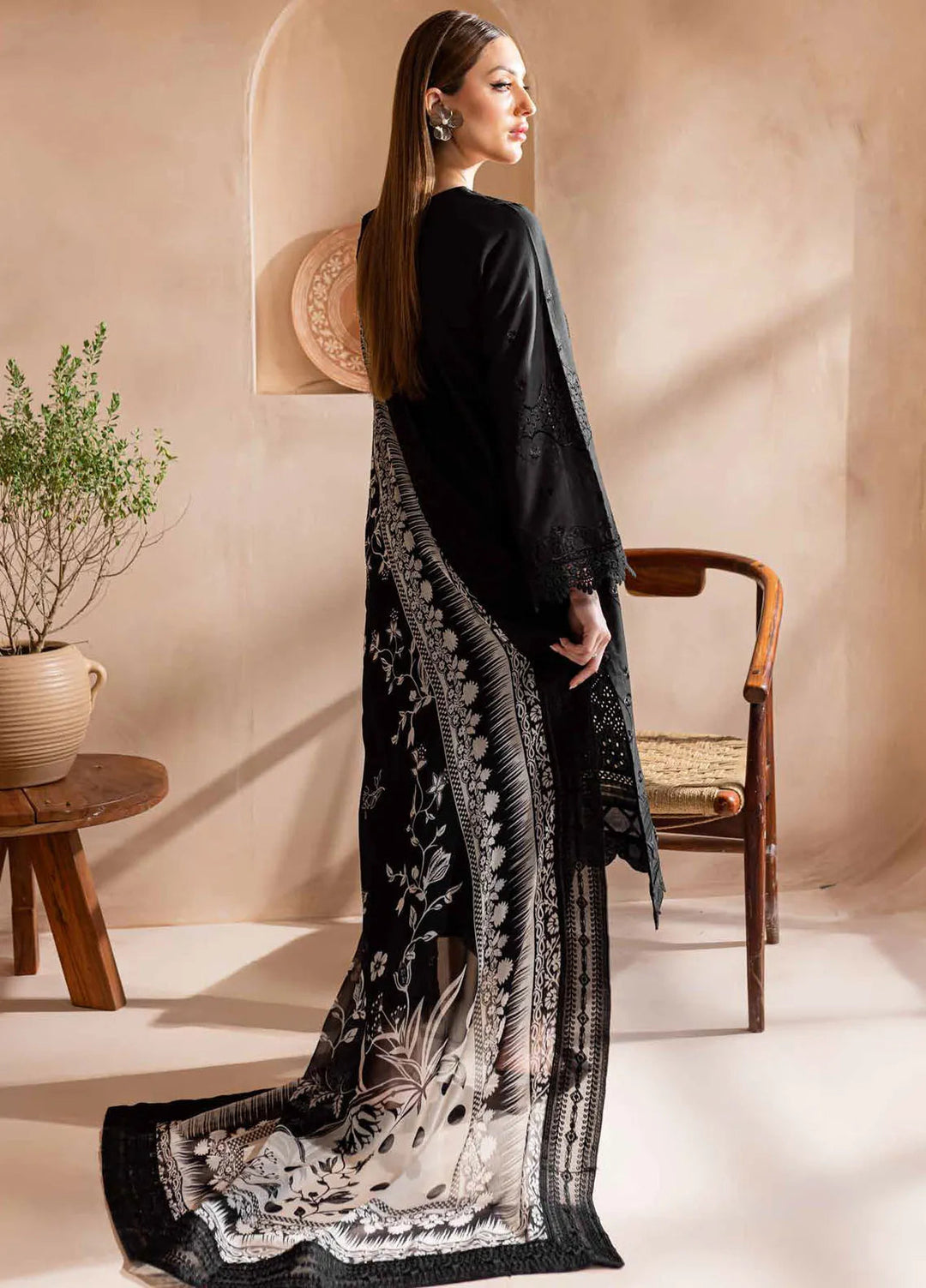 Koyal by Nureh Chikankari Lawn Suit Unstitched 3 Piece NU24K NE-96 - Summer Collection