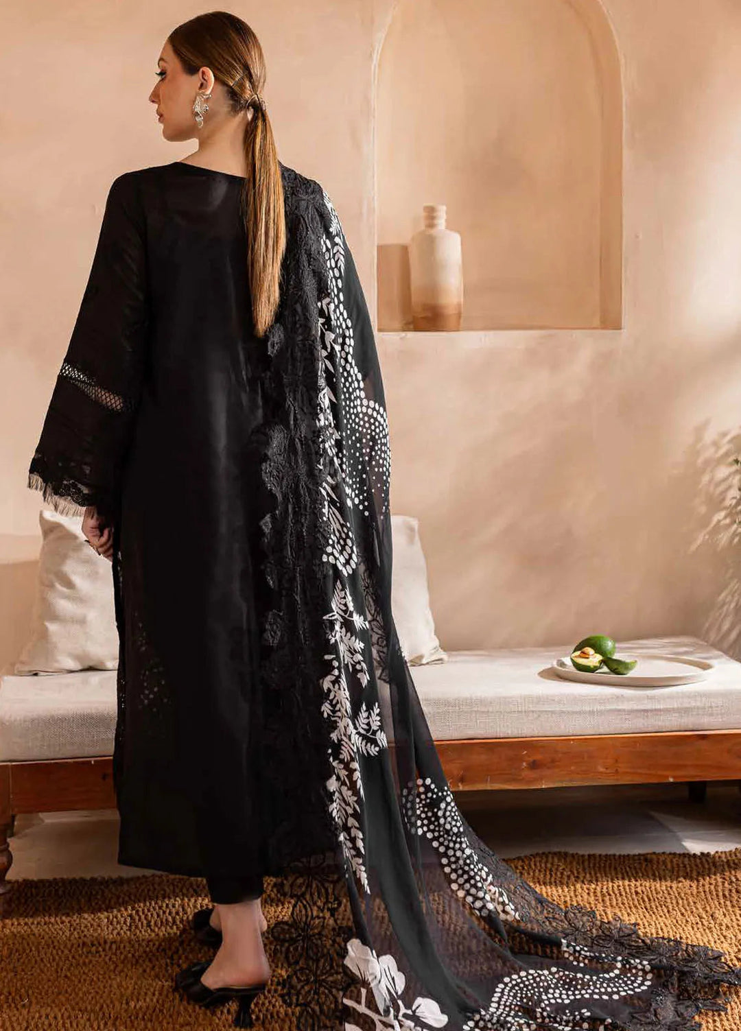 Koyal by Nureh Chikankari Lawn Suit Unstitched 3 Piece NU24K NE-97 - Summer Collection