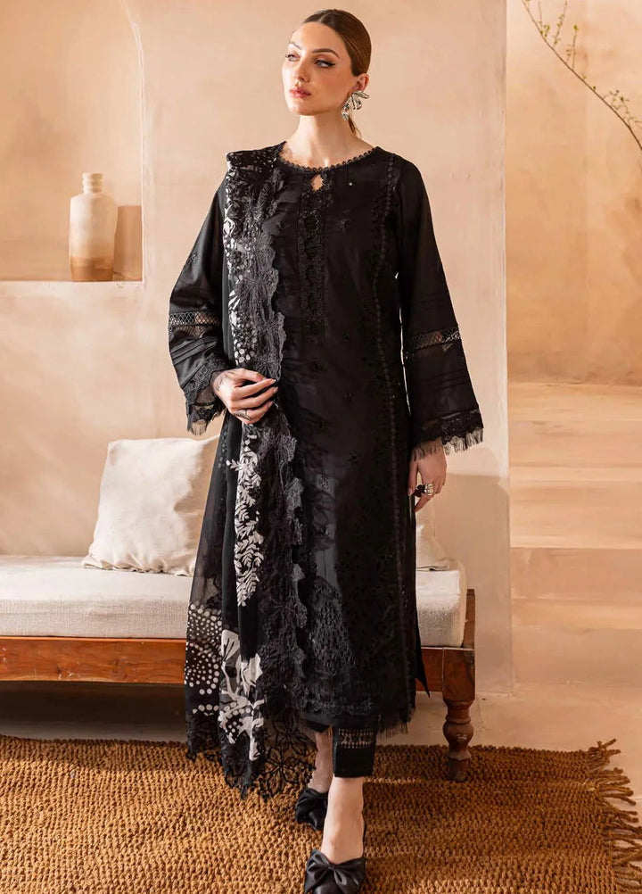 Koyal by Nureh Chikankari Lawn Suit Unstitched 3 Piece NU24K NE-97 - Summer Collection