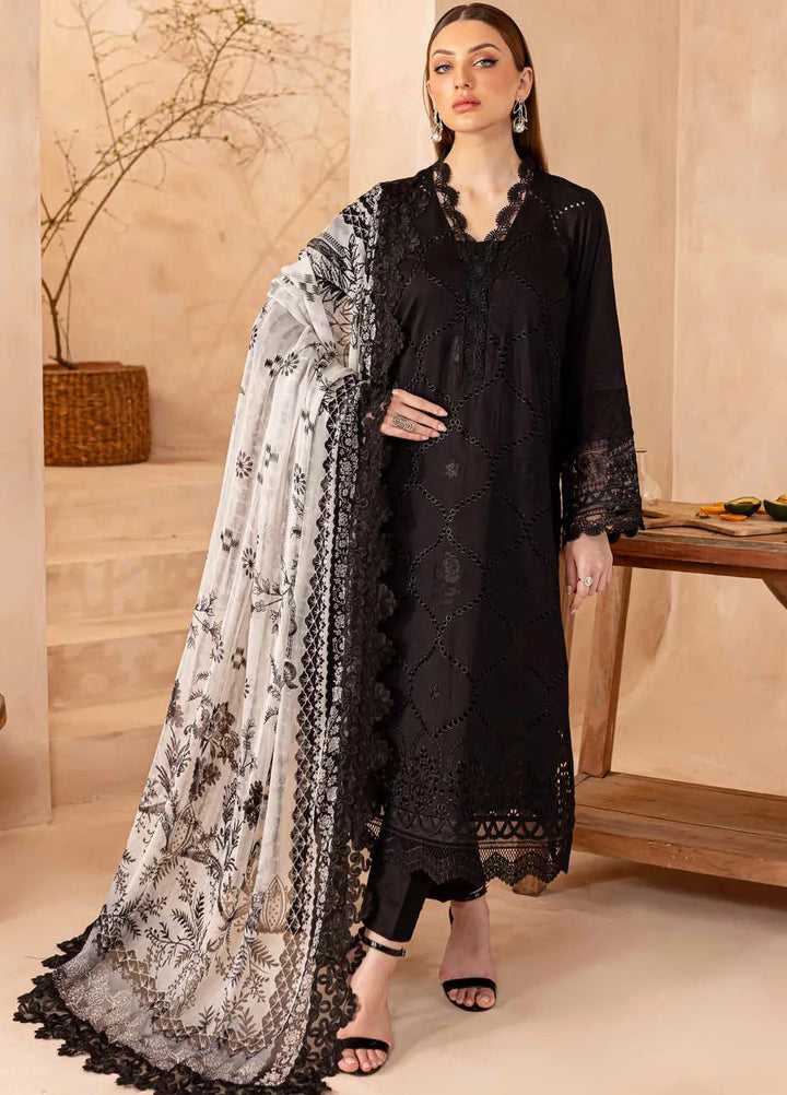 Koyal by Nureh Chikankari Lawn Suit Unstitched 3 Piece NU24K NE-98 - Summer Collection