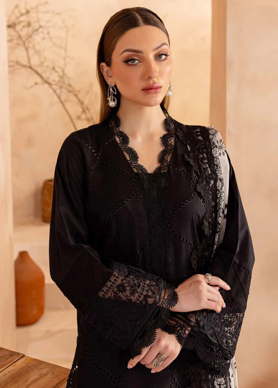 Koyal by Nureh Chikankari Lawn Suit Unstitched 3 Piece NU24K NE-98 - Summer Collection