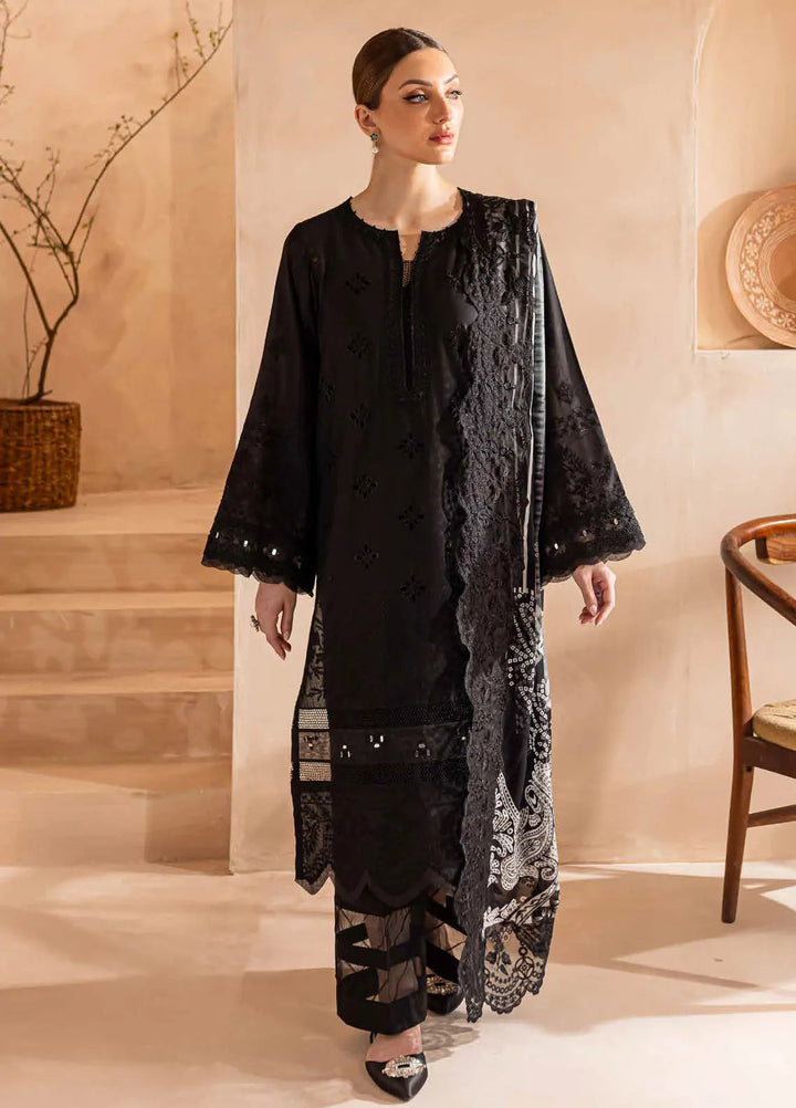 Koyal by Nureh Chikankari Lawn Suit Unstitched 3 Piece NU24K NE-99 - Summer Collection