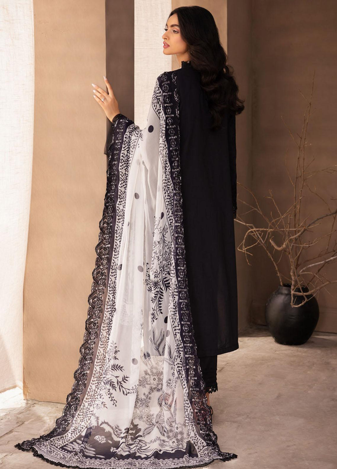 Koyal By Nureh Embroidered Lawn Suits Unstitched 3 Piece NU23KM B 02 - Summer Collection