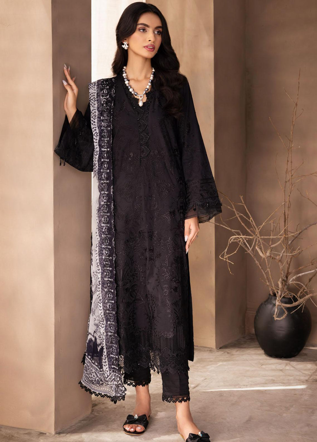 Koyal By Nureh Embroidered Lawn Suits Unstitched 3 Piece NU23KM B 02 - Summer Collection