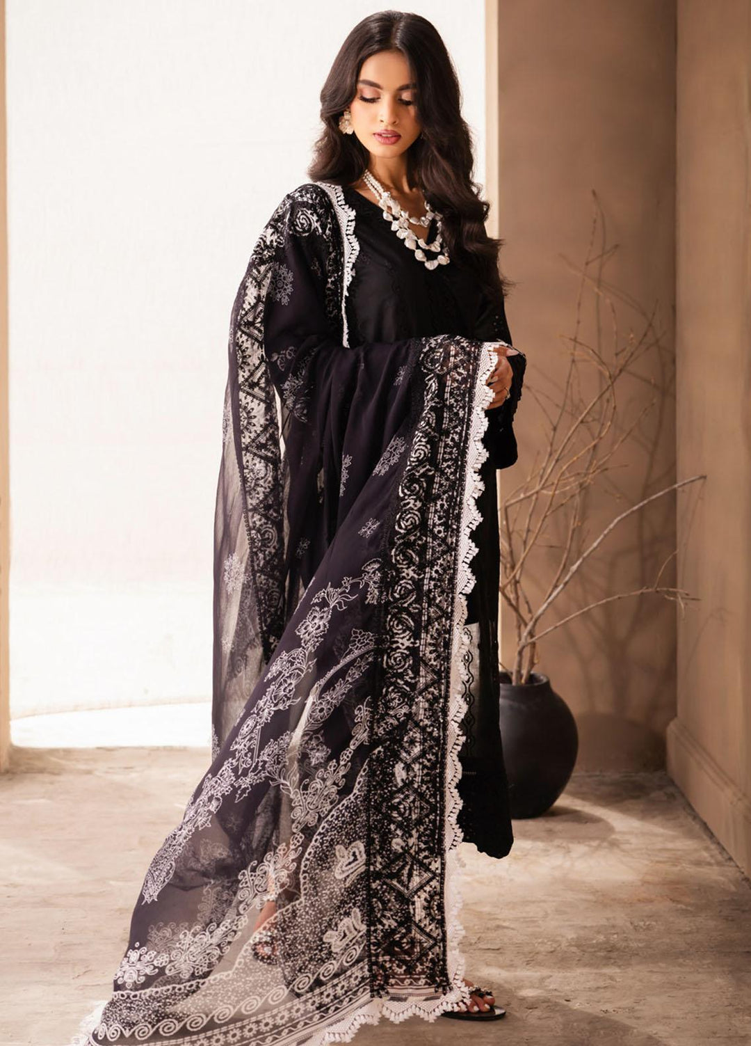 Koyal By Nureh Embroidered Lawn Suits Unstitched 3 Piece NU23KM B 03 - Summer Collection