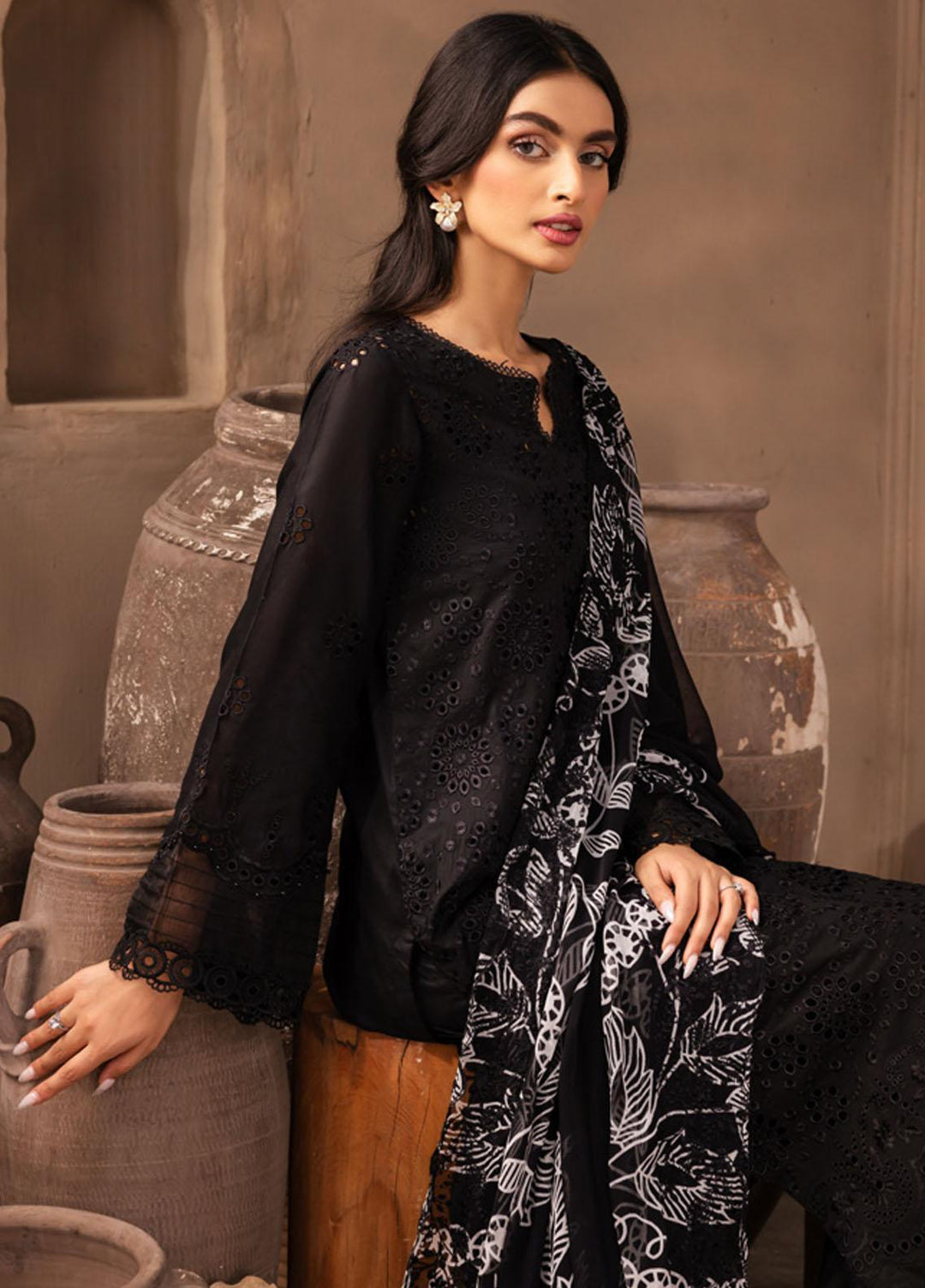 Koyal By Nureh Embroidered Lawn Suits Unstitched 3 Piece NU23KM B 05 - Summer Collection
