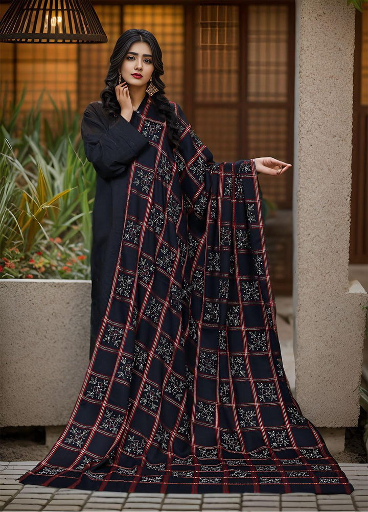 Sanaulla Exclusive Range  Pashmina  KPS 781 D-52 Black - Women Shawls