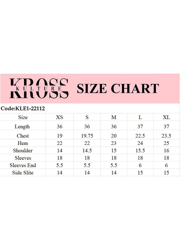 Kross Kulture Pret  Viscose Shirt KLE-22112 (Mom)