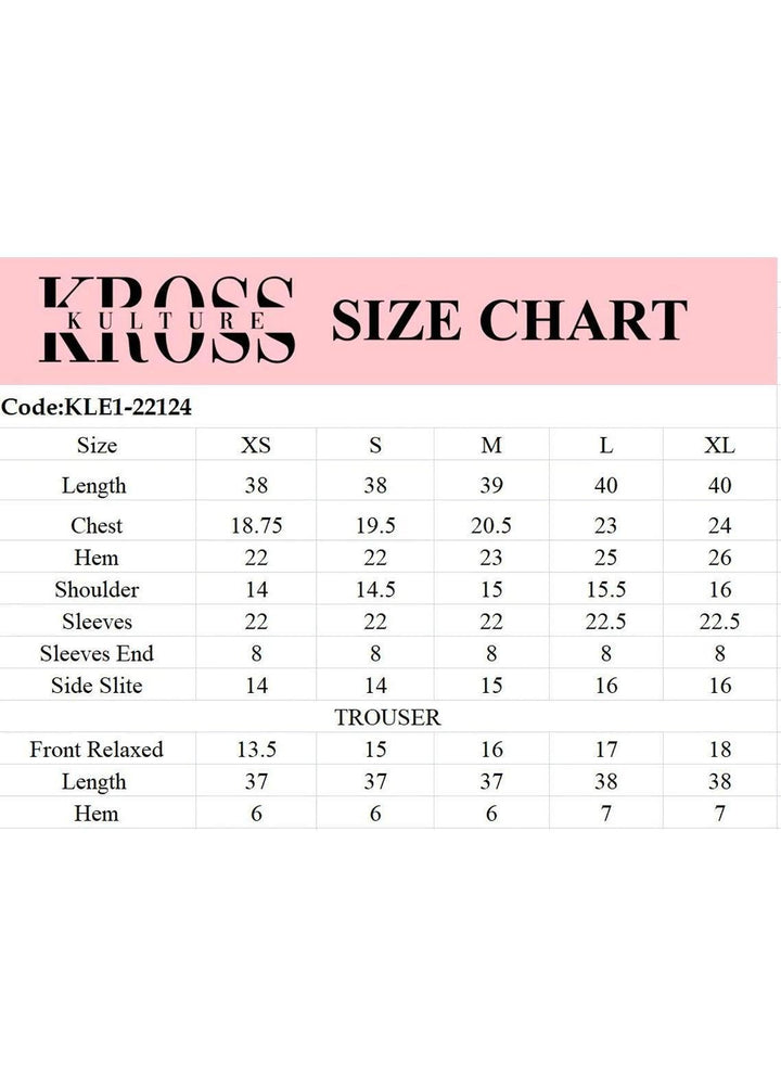 Kross Kulture Pret  Viscose 2 Piece KLX-22124 (Mom)