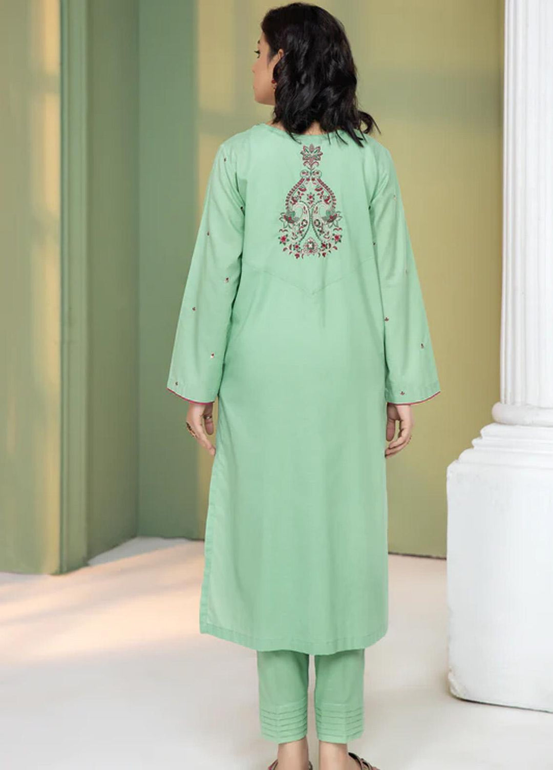 Kross Kulture Pret  Cambric Shirt KBID-22332 Green