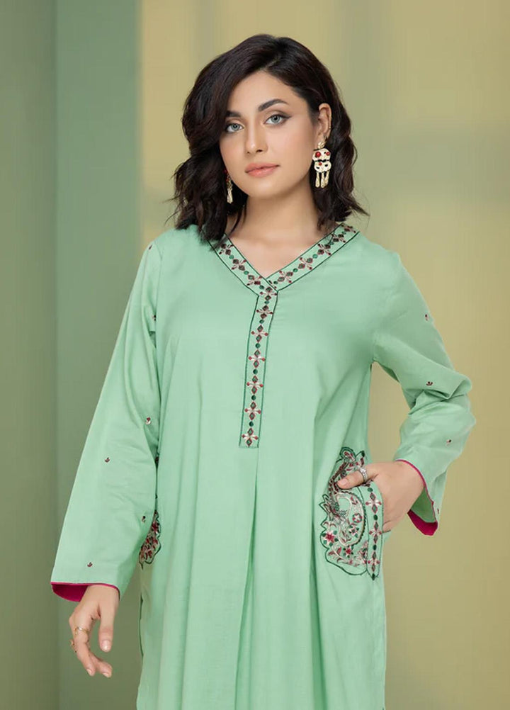 Kross Kulture Pret  Cambric Shirt KBID-22332 Green